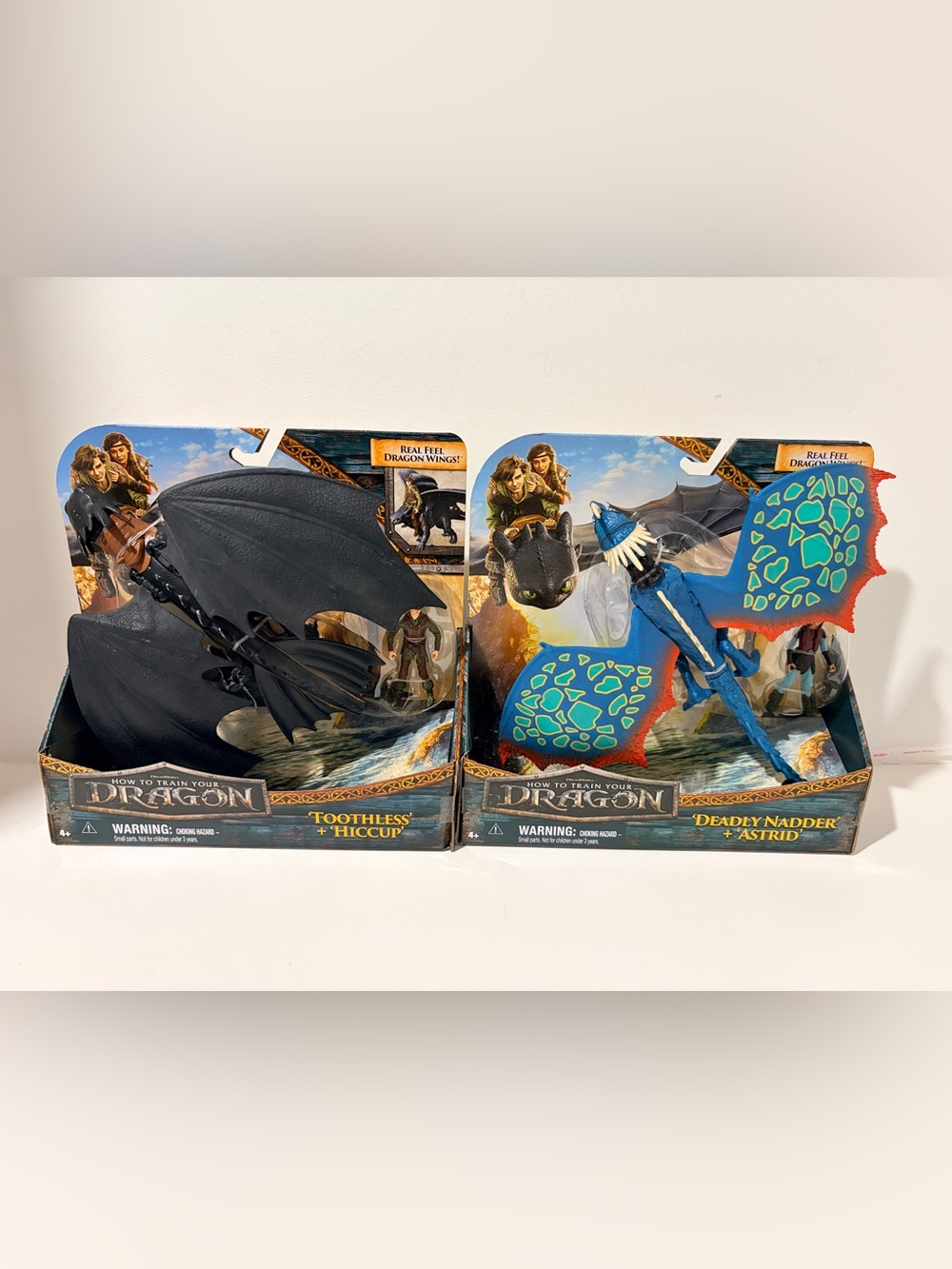 How to Train Your Dragon Toothless Hiccup + Deadly Nadder Astrid 2pc Set Bundle